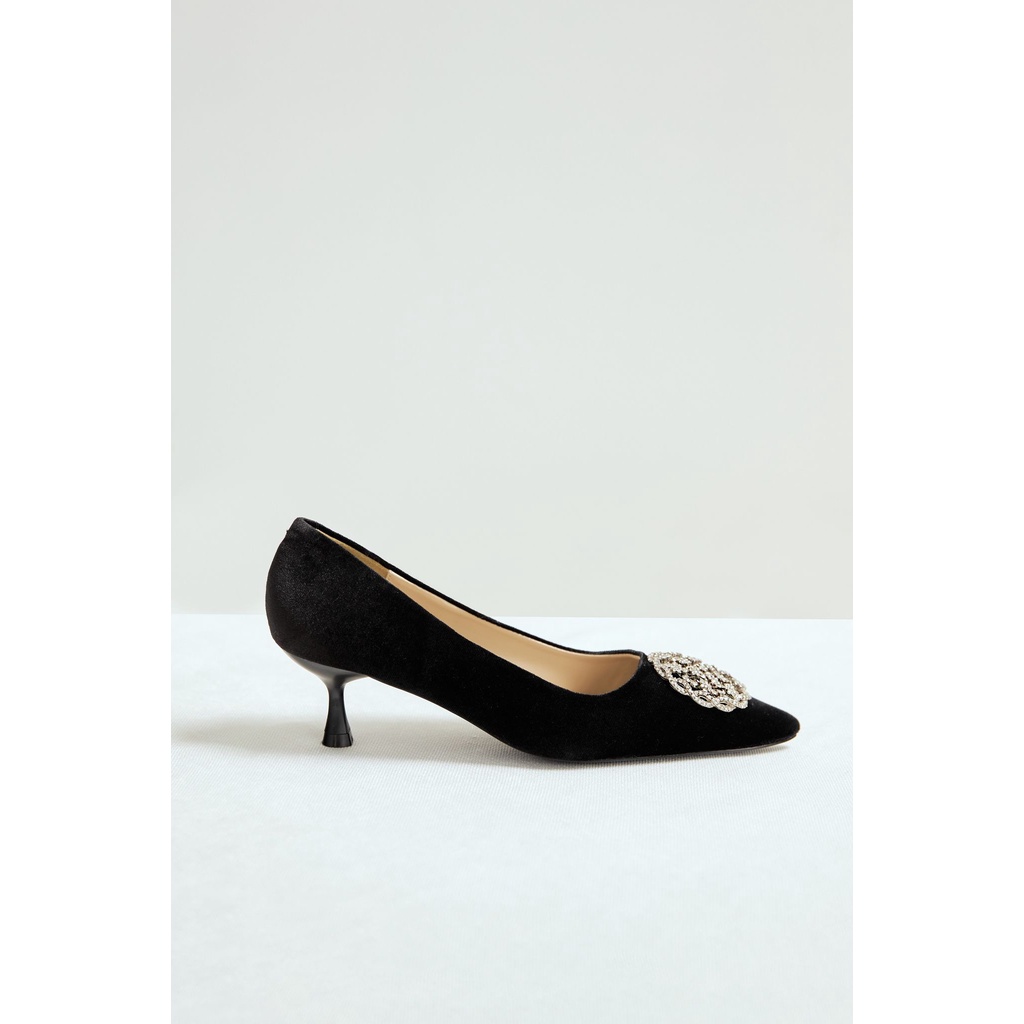 OLV - Giày Point Toe Pumps in Black