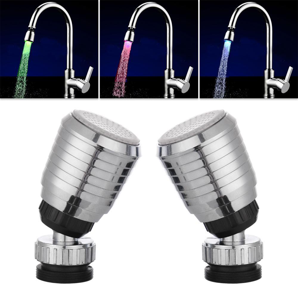 KUNHEV Đầu Vòi Nước Có Đèn Led Thay Đổi Màu Sắc Độc Đáo