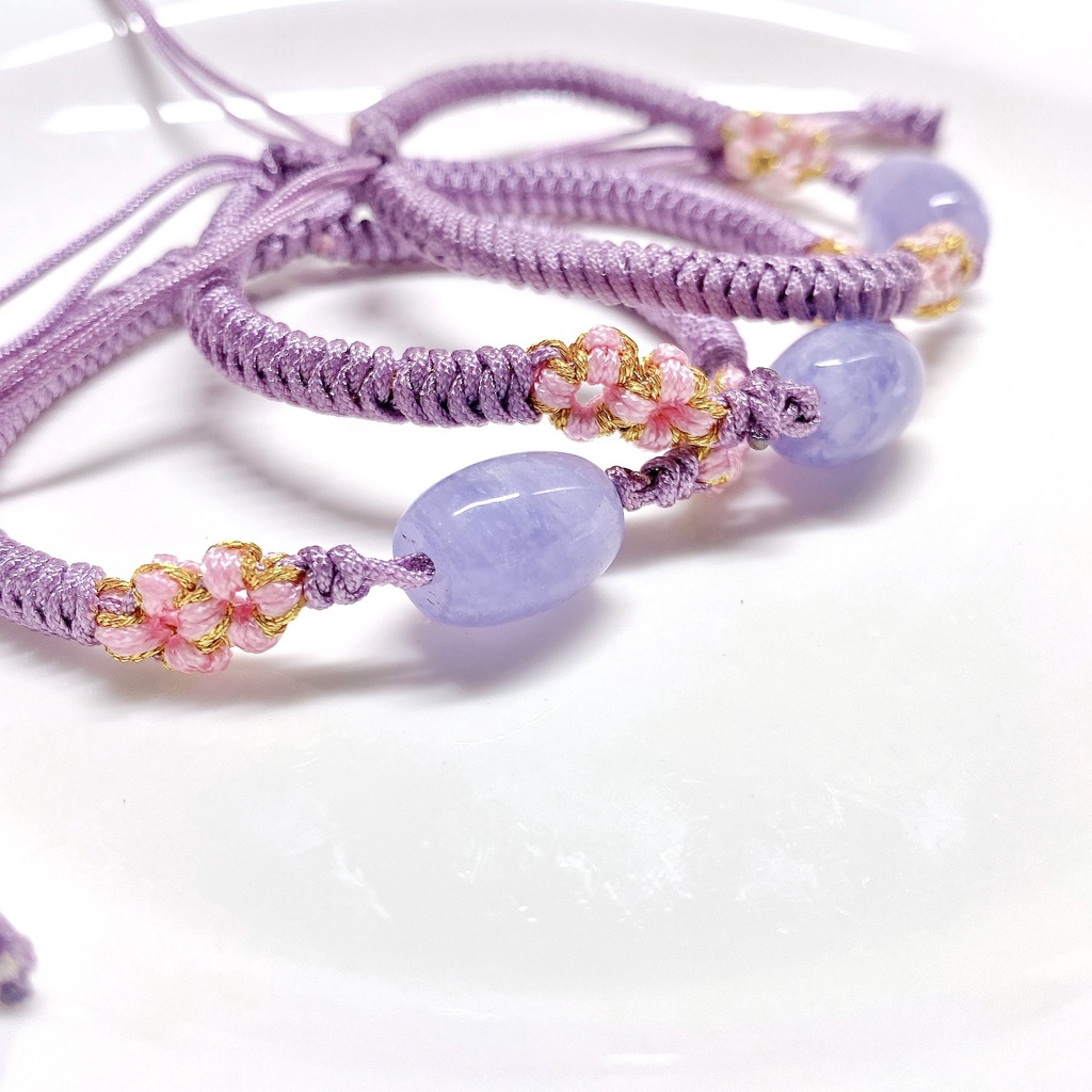 VÒNG TAY LU THỐNG ĐÁ THẠCH ANH TÍM