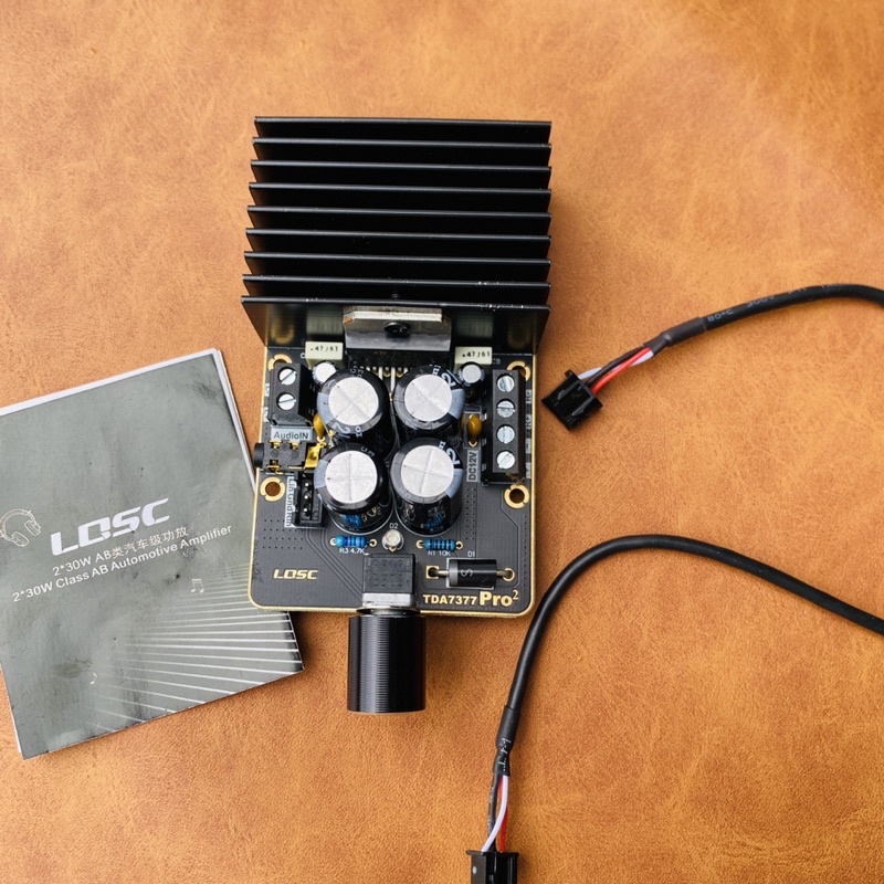 Mạch khuếch đại âm thanh LQSC class AB TDA 7377 35w*35w. DIY ampli cho loa di động DiySpeaker