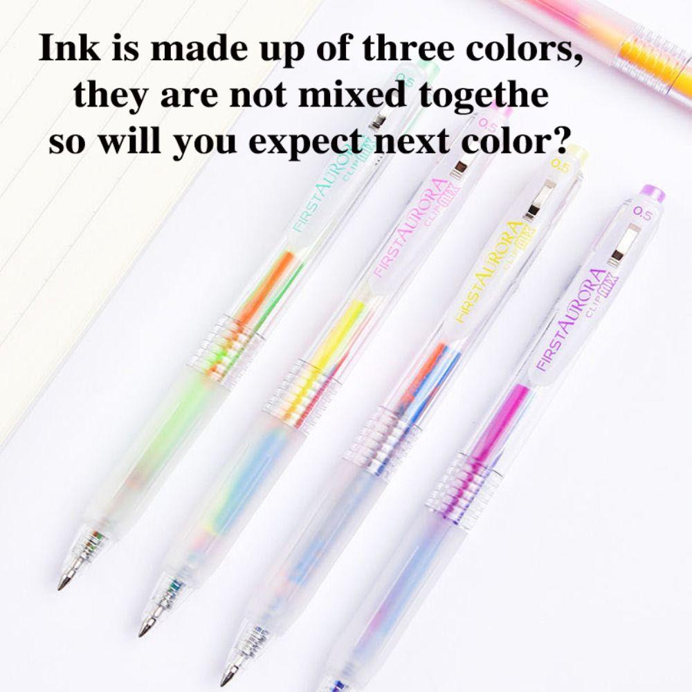 CHOOKEY Set 5 Bút Mực Gel Màu Sắc Gradient Dành Cho Học Sinh