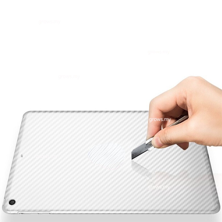 Bộ 2 Miếng Phim Dán Bảo Vệ Mặt Sau Máy Tính Bảng Họa Tiết Sợi Carbon 3D Cho iPad 9.7 Air 2 3 4 10.5 10.9 Pro 11 10.2 2 &amp; Miếng Dán Bảo Vệ Màn Hình Dành Cho mini 4 5 6 2021