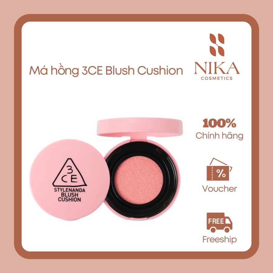 Má hồng dạng cushion 3.C.E Blush [Nika Cosmetics]