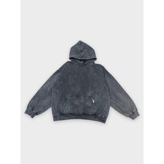 Áo hoodie boxy wax - dark grey