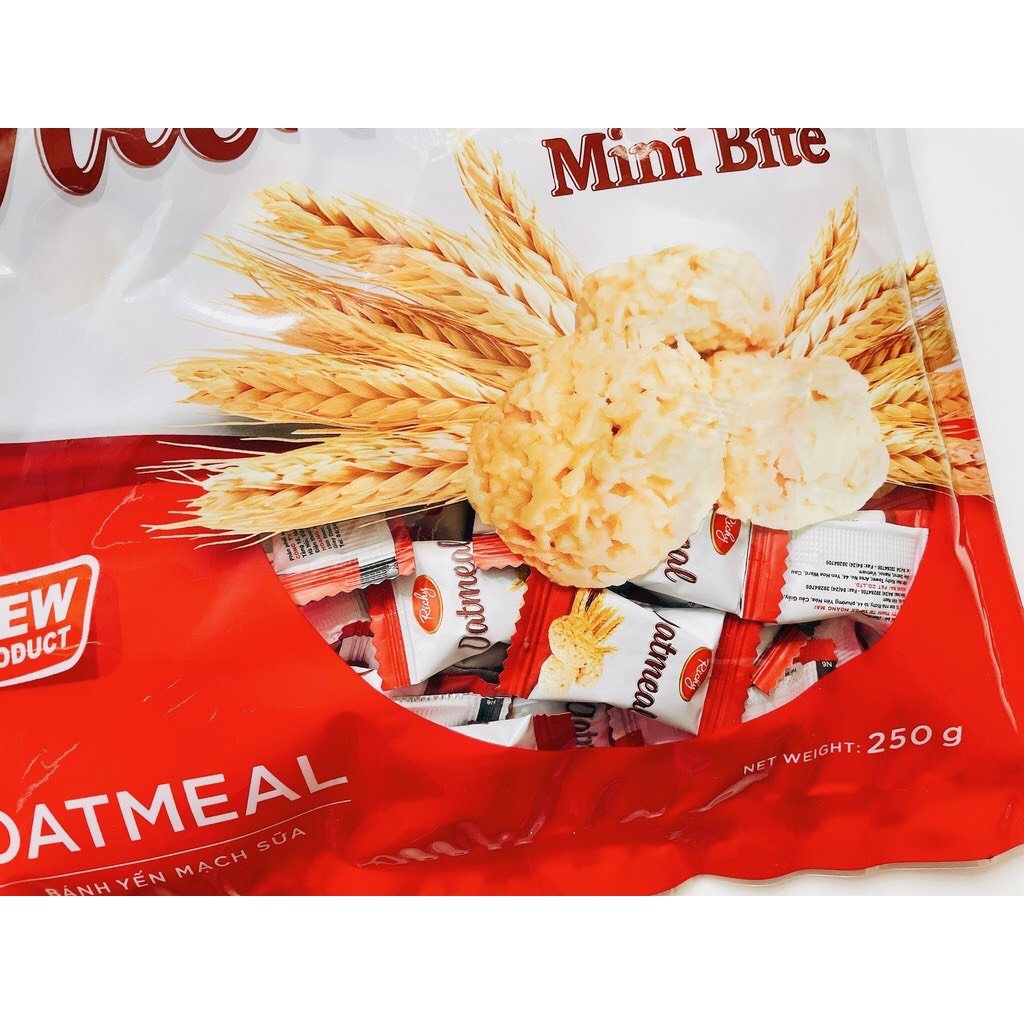 BÁNH YẾN MẠCH SỮA RICHY OATMEAL MINI BITE - GÓI 250G