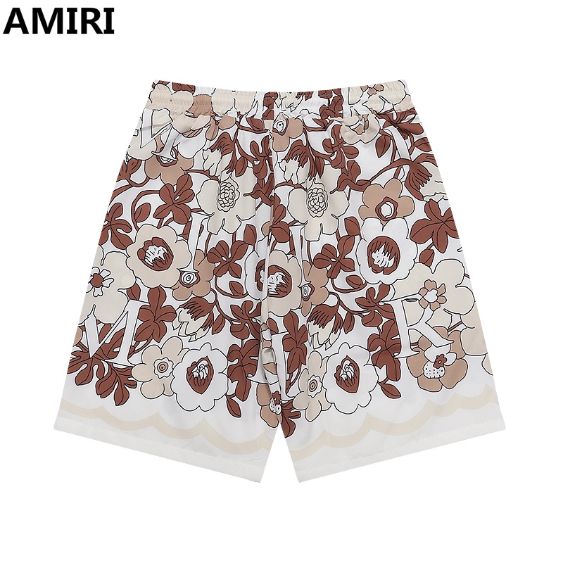 Quần Short Lưng Thun In Họa Tiết Hoa Nhỏ Thời Trang Đường Phố Unisex