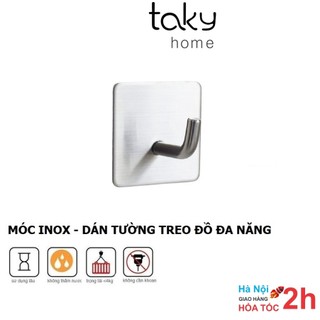Móc Inox Treo Đồ Đa Năng, Móc Dán Tường Chịu Lực, Móc Inox Dính Tường Treo Đồ Dùng Phòng Tắm, Khu Bếp. TakyHome 2005