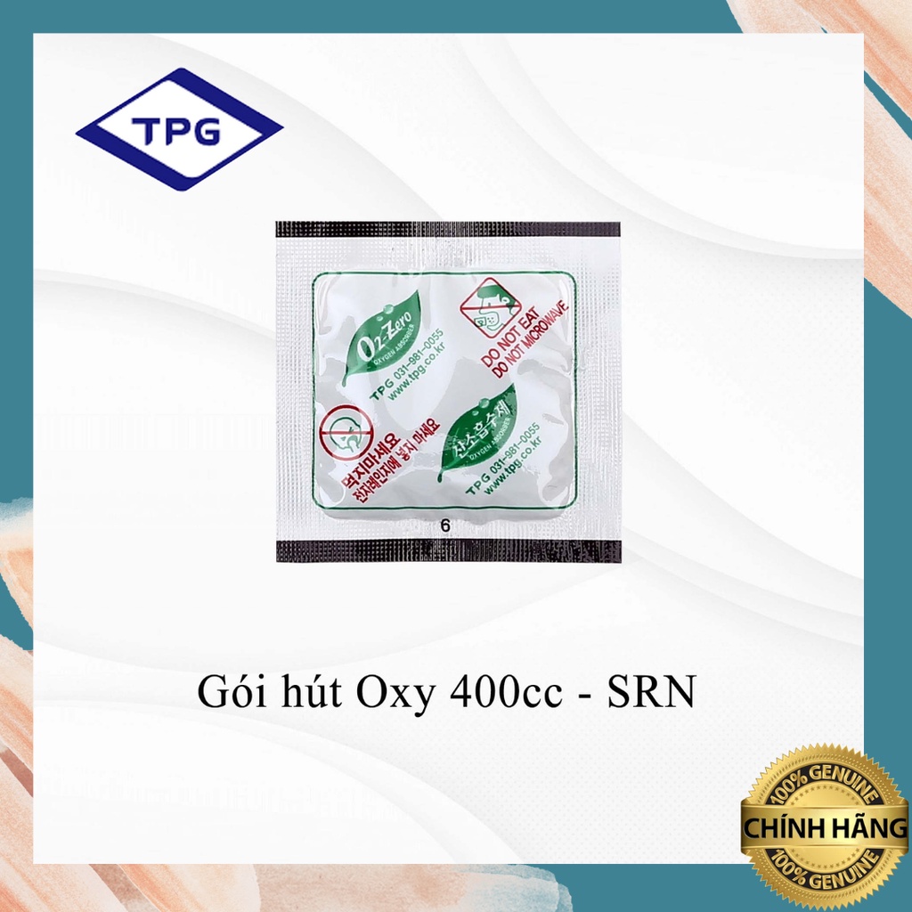 Gói hút khí Oxy 400cc dùng cho thực phẩm đóng gói, Mứt, Bánh Kẹo, Hạt không bị hư hỏng