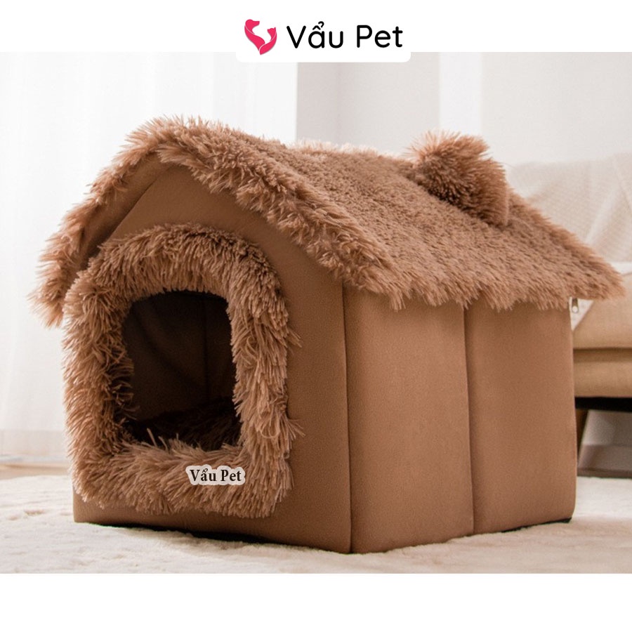 Nhà Đệm Cho Chó Mèo Êm Ái Cao Cấp - Nệm Cho Chó Mèo Thú Cưng Vẩu Pet Shop