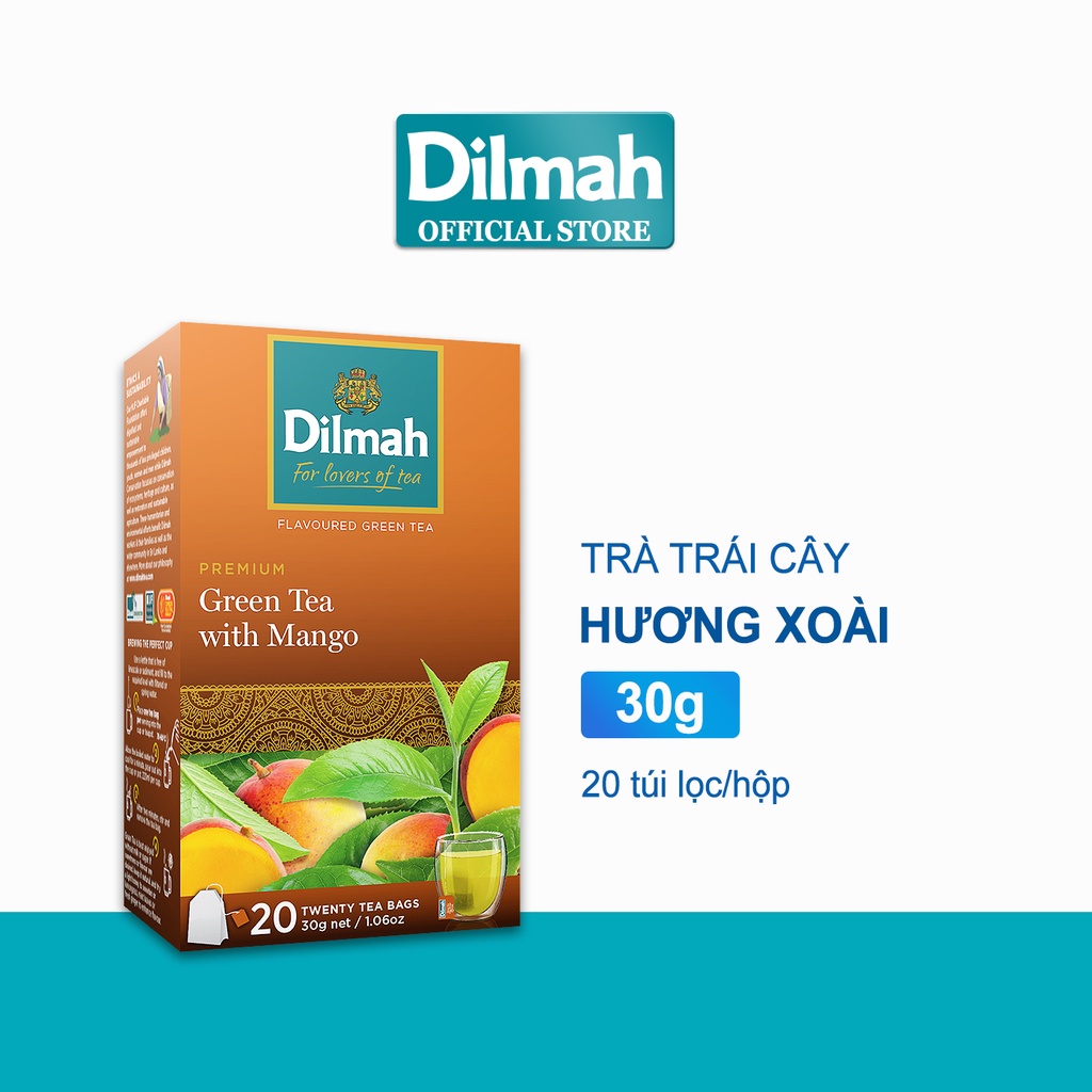 Trà xanh Dilmah hương xoài 30g