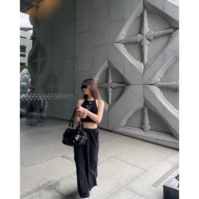 CHÂN VÁY DÙ DÀI Y2K NYLON CARGO SKIRT CESAR