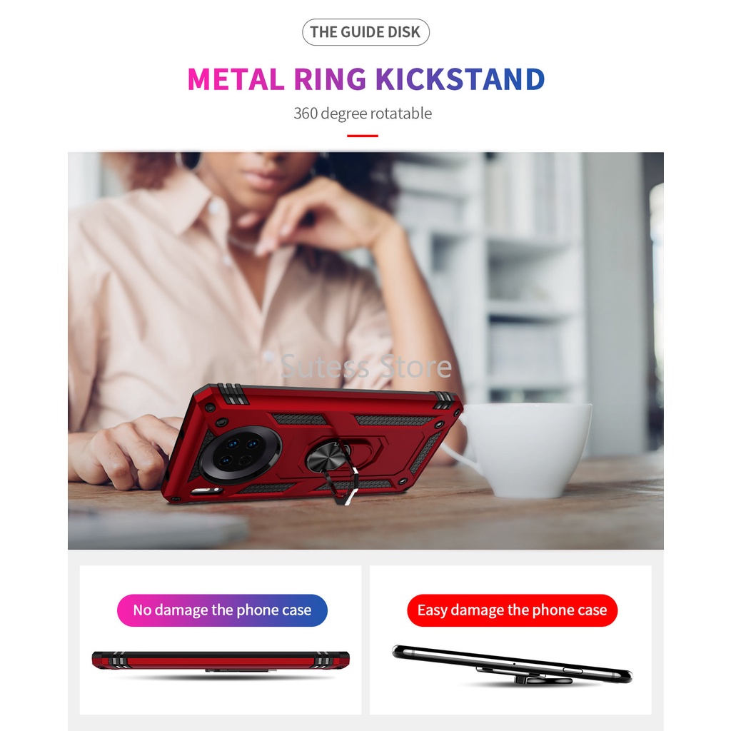 Ốp Điện Thoại Cứng Có Thanh Trượt Kiểu Quân Đội Cho Huawei Mate 20 Pro 20X 20 Lite 30 Pro Mate 40 Pro +