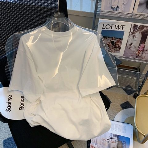 NRVP Áo Thun Unisex Mùa Hè Dáng Suông Tay Cộc Phong Cách Hàn Quốc Cho Nam Nữ