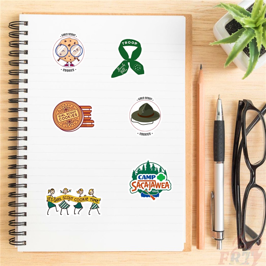 ❉ Hình Dán Cô Gái Scout Series 01 ❉ Bộ 50 Sticker Chống Thấm Nước Họa Tiết Doodle Hợp Thời Trang