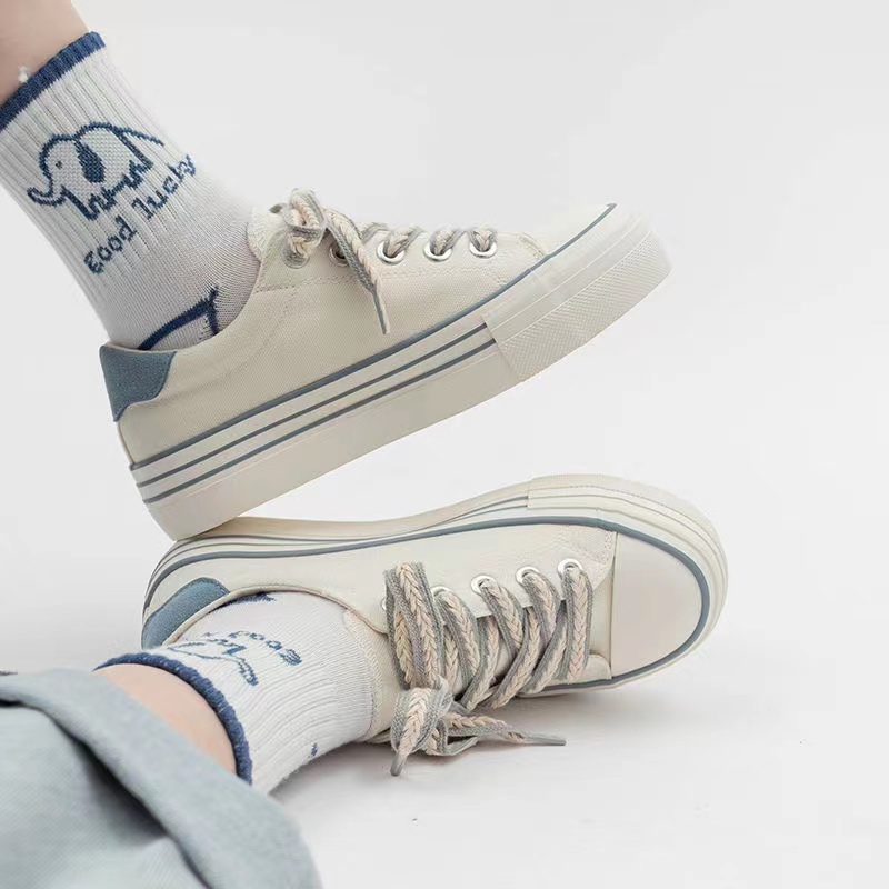 Giày Thể Thao Vải Bạt Thời Trang Hàn Cho Nữ
