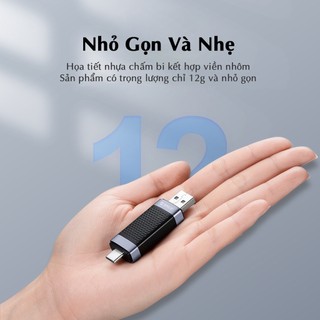 Đầu đọc thẻ nhớ SD TF MicroSD USB Type C ORICO CD2D-AC2/AC3 / 2CR61