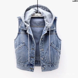Áo Khoác denim Dáng Ngắn Phong Cách Hàn Quốc Thời Trang Xuân Thu Cho Nữ