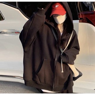 Áo khoác nỉ hoodie unisex form dáng rộng nam nữ- áo khoác nỉ trơn -- mẫu hot 2022