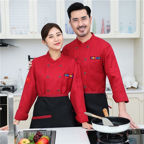 Áo Đầu Bếp Dài Tay Dày Dặn Thoáng Khí Cực Kỳ Dành Cho Nam Và Nữ