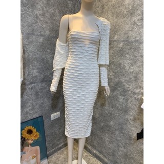 Sét váy body 2s sóng mix áo khoác siêu xinh