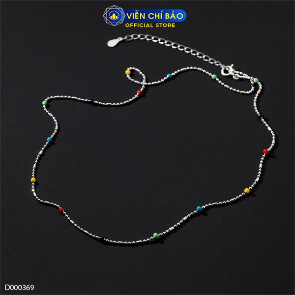 Dây chuyền bạc nữ Cầu Vồng chất liệu bạc 925 thời trang phụ kiện trang sức Viễn Chí Bảo D000369