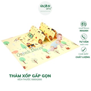 CHIẾU GẤP THẢM GẤP XPE - Silicon chống thấm 2 mặt gấp gọn (1800 X 2000)