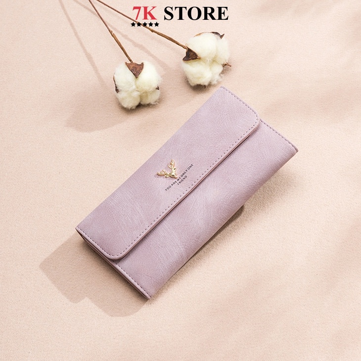 Ví nữ cầm tay dáng dài nhiều ngăn đựng tiền, bóp nữ đẹp cao cấp 7K STORE V1301