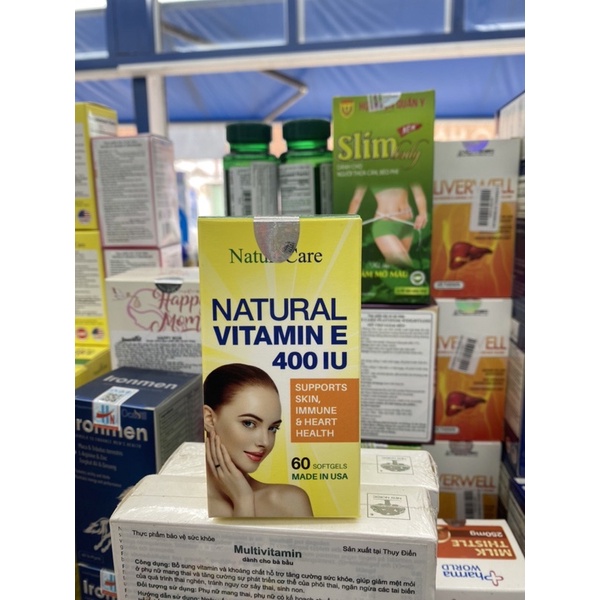 Viên uống đẹp da Natural vitamin E400 IU