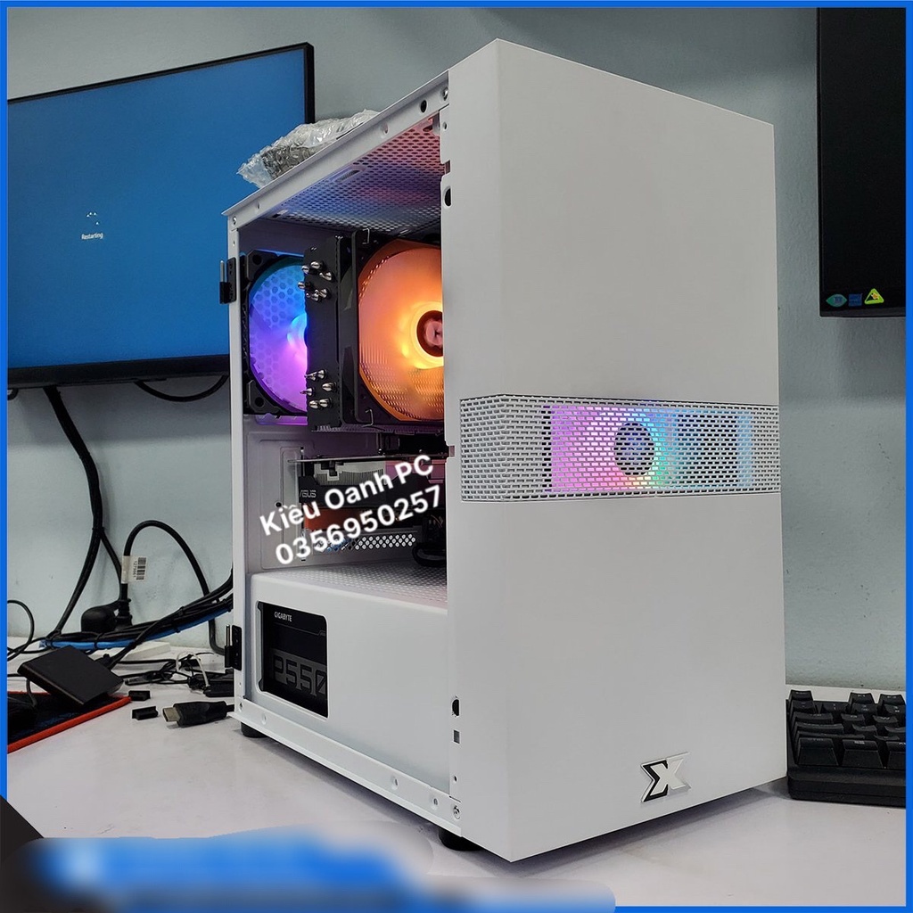 Vỏ máy tính  2 mặt kính - Vỏ case gameming start GA