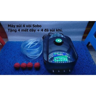 Máy sủi khí oxi 4 vòi sobo dùng cho hồ cá .