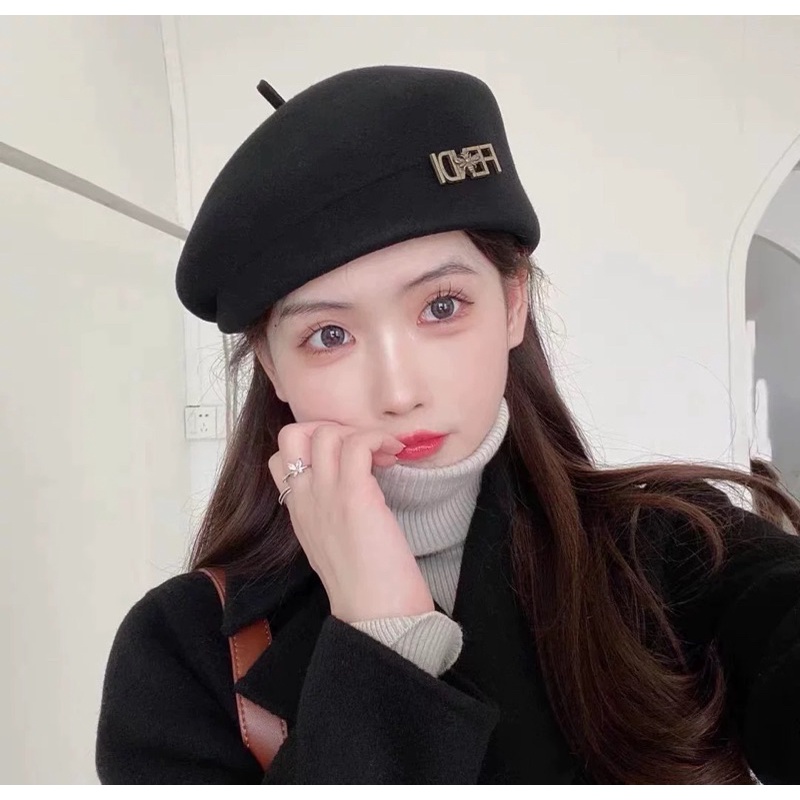 Mũ nồi dạ fendi mai phương bùi