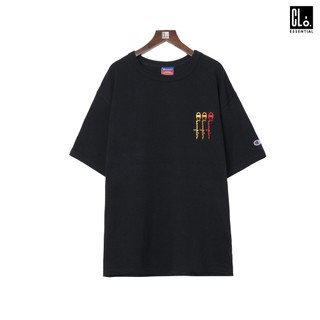 Áo Thun Champion, Heritage Repeat Script Logo T-Shirt
