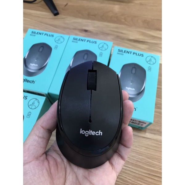 Chuột không dây Logitech M330 slient + tặng kèm pin AA