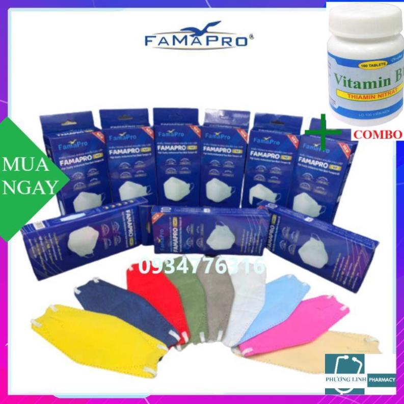 Combo Vitamin B1 chai 100 viên+ Khẩu Trang Y Tế N94  4D  Nam Anh .Đạt chuẩn kháng khuẩn ( bịch 10 cái)