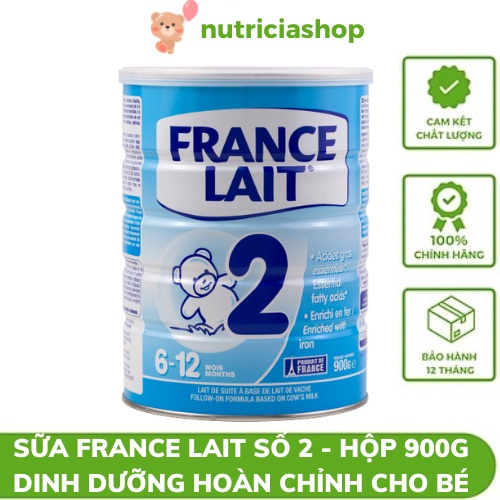 Sữa bột France Lait số 1, 2, 3 hộp 900g