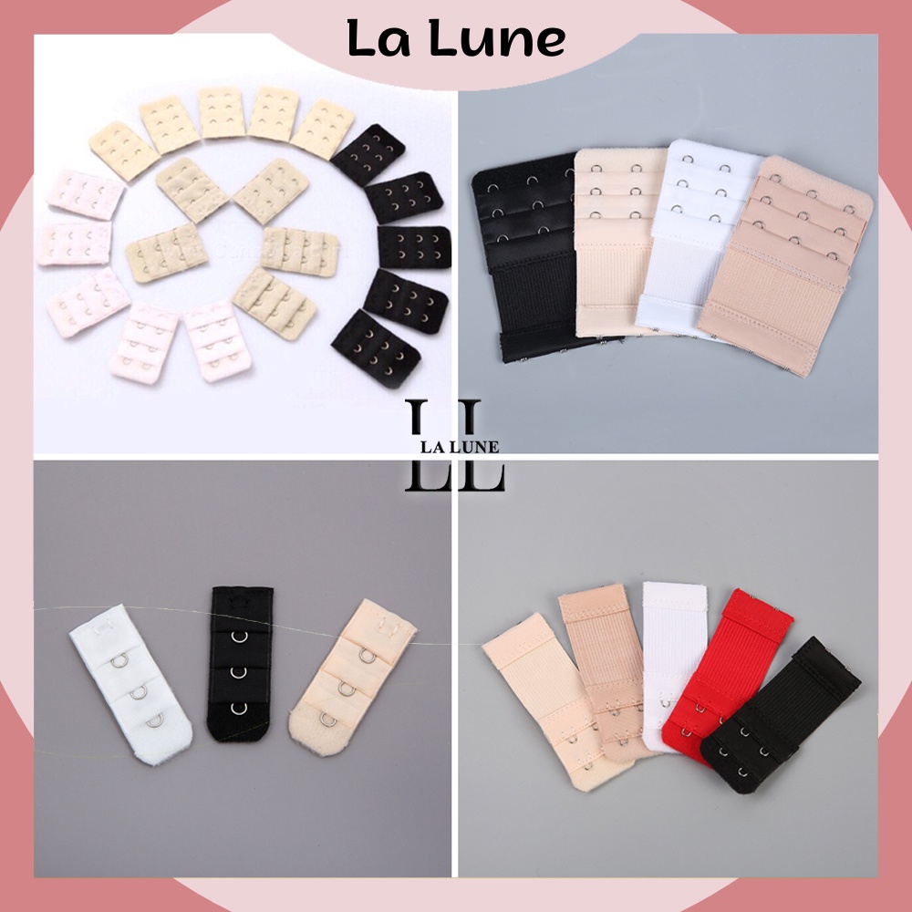 Móc nối áo ngực thép không gỉ 1,2,3,4 móc LA LUNE , Dây nới rộng áo lót tiện lợi PK-A23