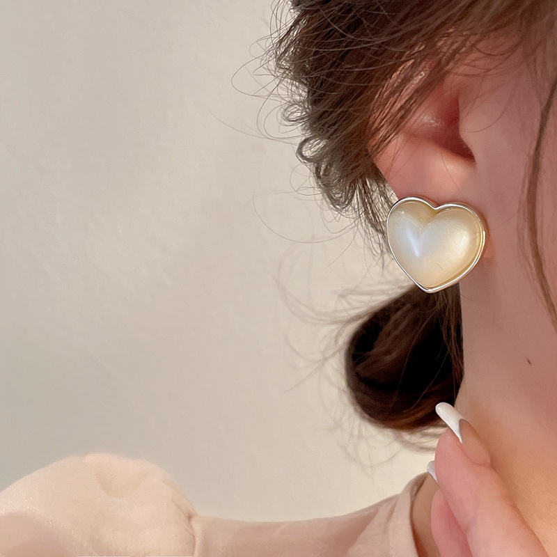 Bông Tai Mạ Bạc 925 Hình Vuông Đơn Giản Phong Cách Retro Thời Trang Cao Cấp