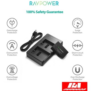 Bộ 1 pin + sạc đôi canon lp-e17 ravpower cho canon 77d 750d 760d 800d 8000d 200d m3 m5 m6, eos rp....