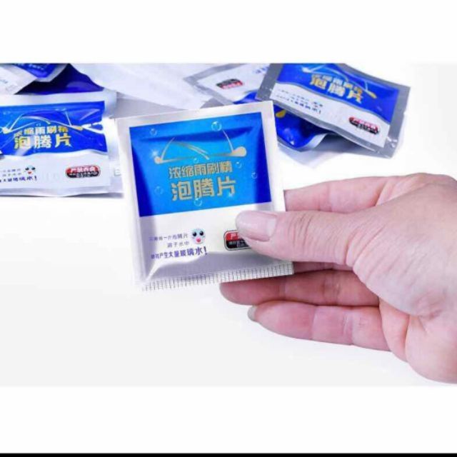 1 viên sủi rửa kính xe ô tô - Kính bàn - Kính nhà ở- Các loại kính, gương