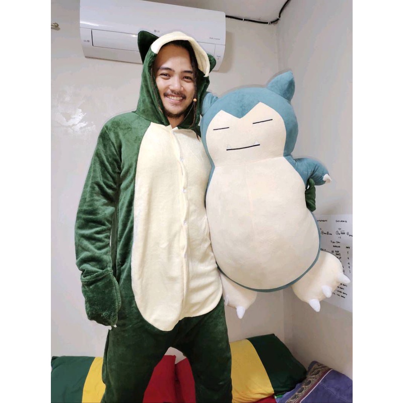 Bộ Đồ Ngủ Liền Thân Hóa Trang Nhân Vật Anime Pokemon Kigurumi Snorlax