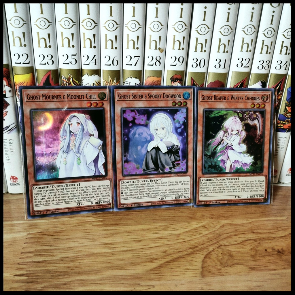 Thẻ bài Yugioh Chính hãng Combo 3 lá Ghost –Super rare
