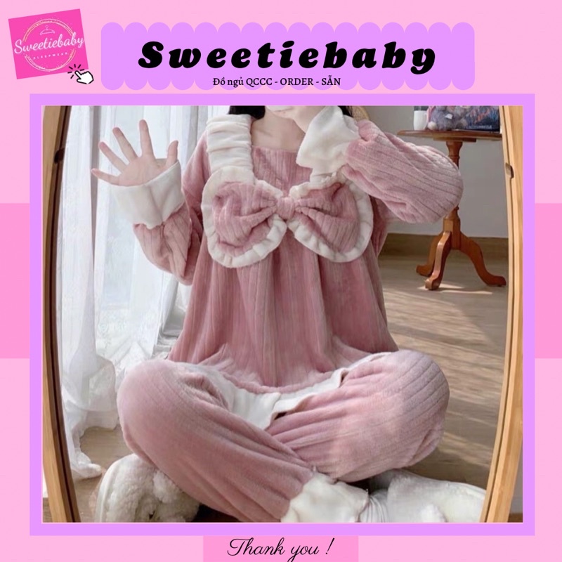 SET BỘ BÔNG CÔNG CHÚA DÀI TAY NƠ NGỰC DỄ THƯƠNG rẻ nhất shopee
