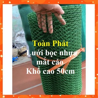   Khổ cao 50cm x dài 1m   Lưới sắt mắt cáo màu Xanh Ô lục giác chất lượng làm chuồng nuôi gà vịt thú cưng 