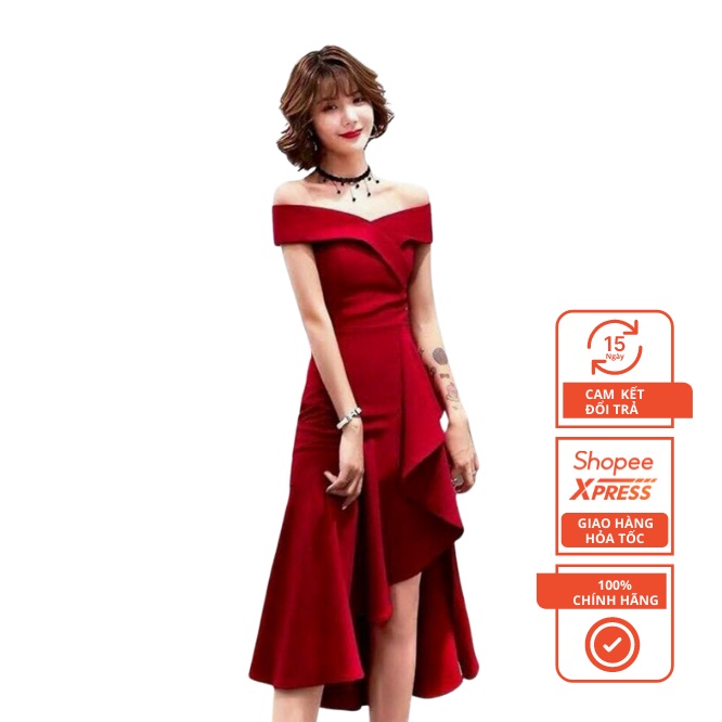 Đầm Trễ Vai Đuôi Cá Sang Trọng