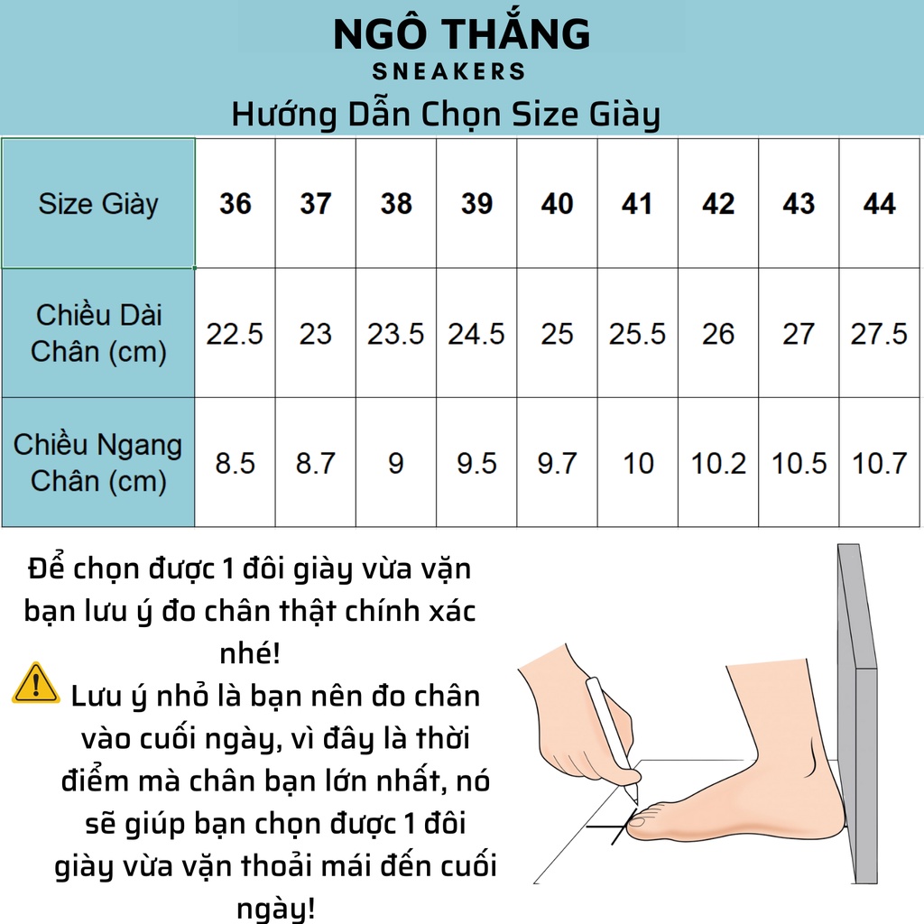 Giày Thể Thao Ngô Thắng For Trắng Full Nam Nữ