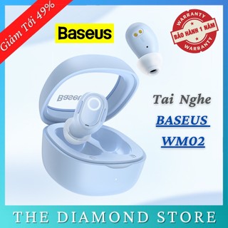 Tai nghe bluetooth baseus wm02 - tai nghe nhét tai không dây bluetooth 5.3 tws , chống ồn , pin trâu 25h