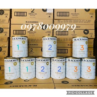 Sữa Blackmores đủ số 1-2-3 hộp 900g nội địa Úc date xa