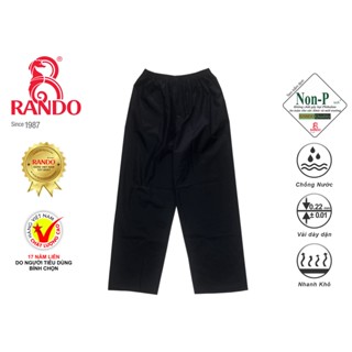Quần Đi Mưa Thời Trang RANDO Cao Cấp, Chính Hãng Vải Dù Không Thấm Nước Dành Cho Đi Phượt, Đi Xe Máy, Xe đạp