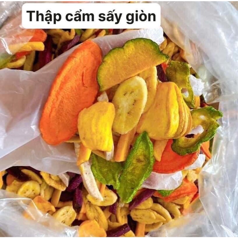 Trái Cây Sấy Thập Cẩm Loại 1 500g không đường, giòn tan