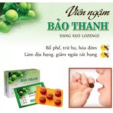 Kẹo ngậm ho Bảo Thanh vỉ 5 viên HOA LINH